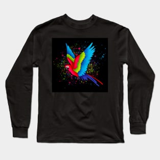 Colorful Parrot Long Sleeve T-Shirt